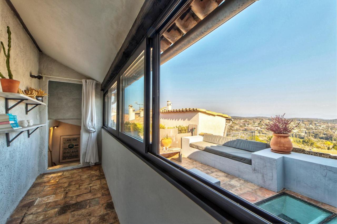 Townhouse Mougins In The Old Village, Fantastic View, Sea And Mountains Ngoại thất bức ảnh